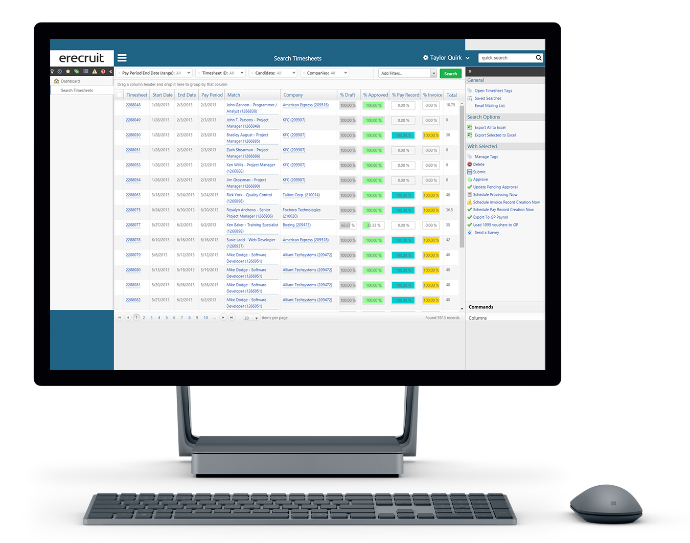 Middle Office Erecruit Staffing Software